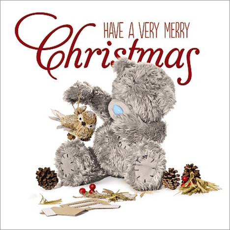 3D Holographic Very Merry Christmas Me to You Bear Card £2.99